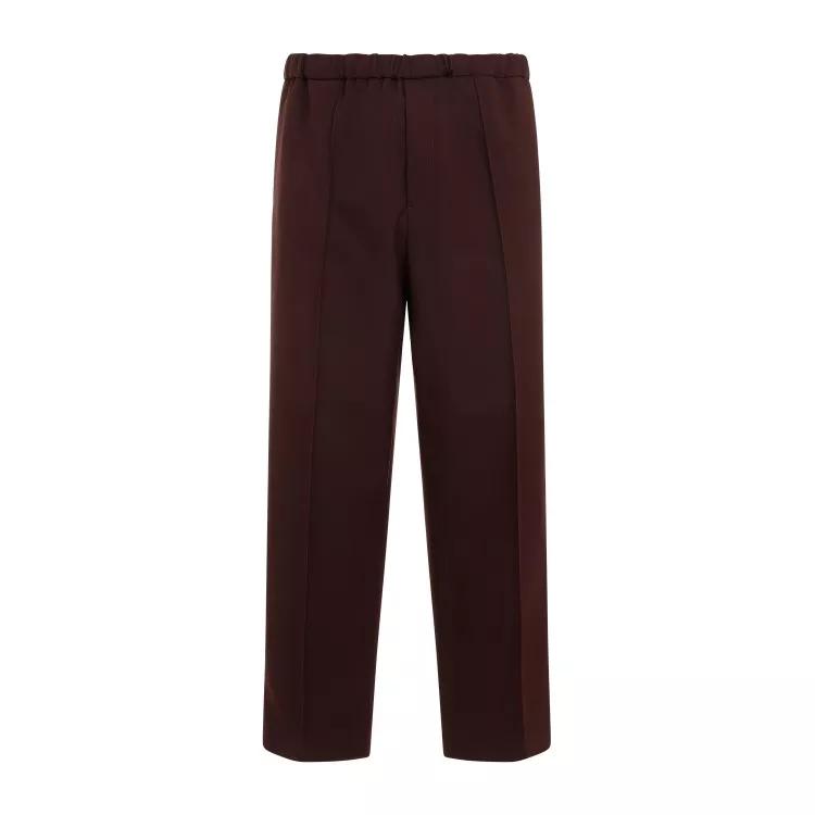 Jil Sander - Polyester Trousers - Größe 46 - brown