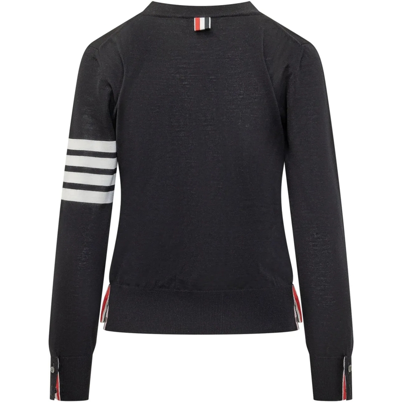 Thom Browne  Pullover Relaxed Fit Con Quattro Bande schwarz(Image 2)