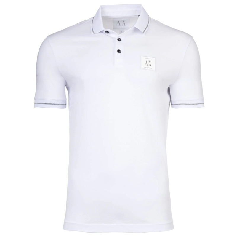 Armani Exchange Polohemd Armani Exchange A|X ARMANI EXCHANGE Herren Poloshi weiss