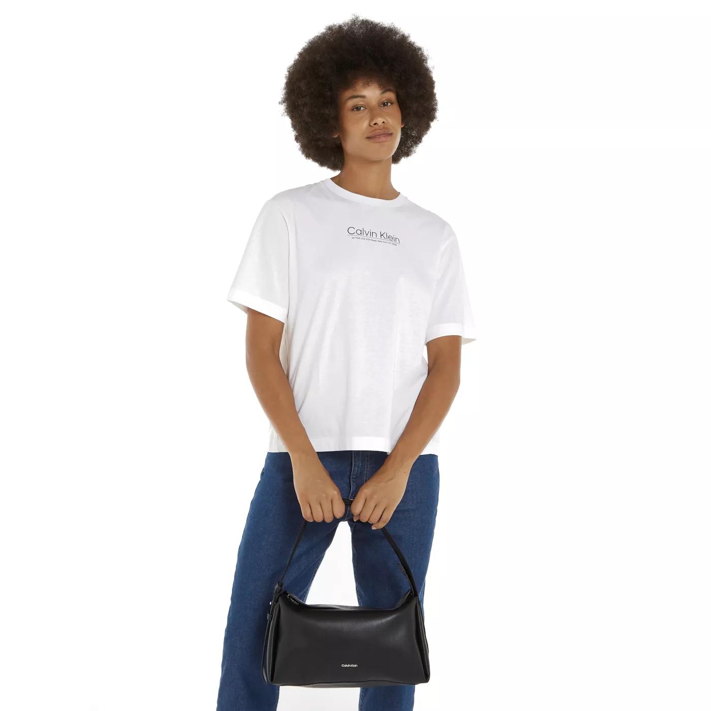 Calvin Klein Zwarte schoudertas met verstelbare handvat Black Dames