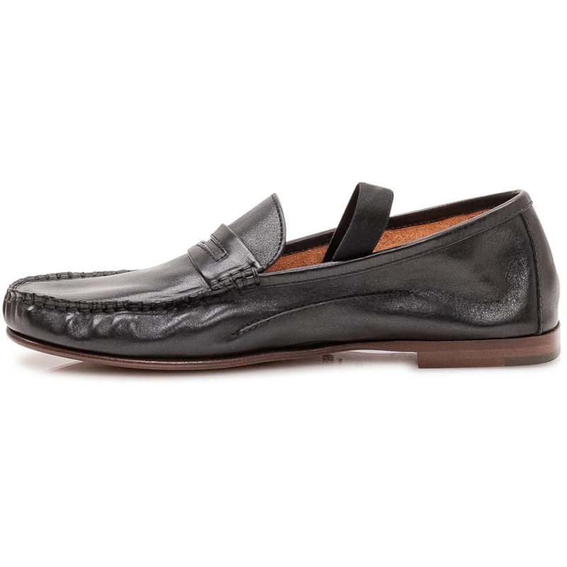 Versace Loafer Mocassini con Cuciture a Vista e Dettaglio schwarz(Image 4)