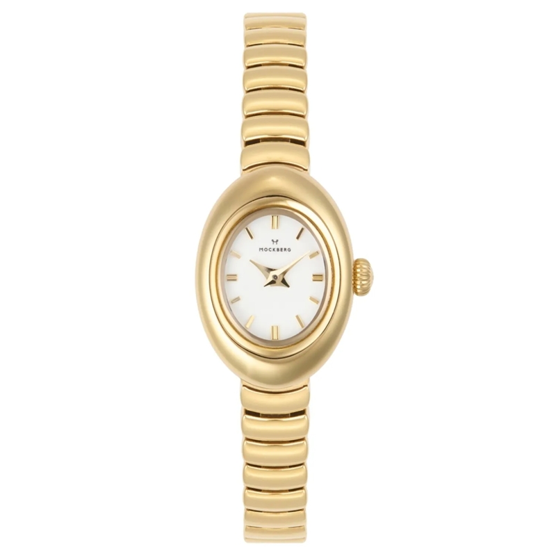 Mockberg Montre à quartz Belle Oval Petite Uhr Gold