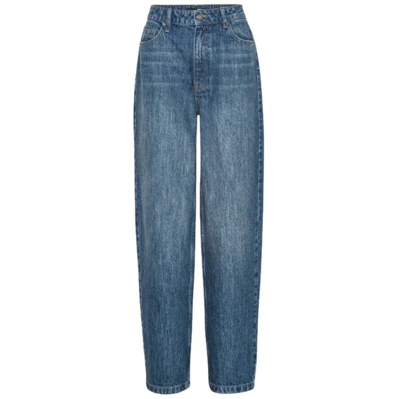 Rotate Jeans mit geradem Bein Jeans Blue blau