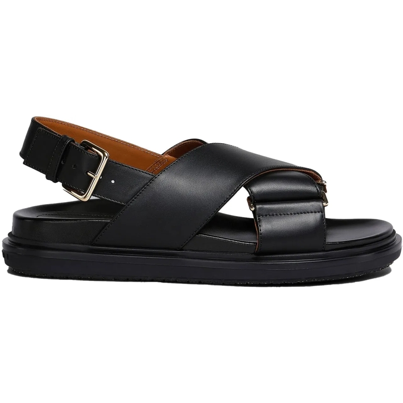 Marni Slides Fb Criscross Sandal Black(Image 18)