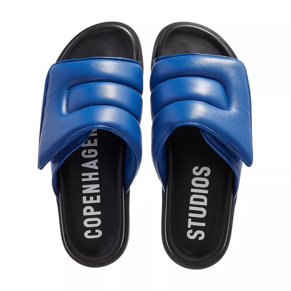 copenhagen sandales, cph834 nappa royal blue en bleu - pour dames