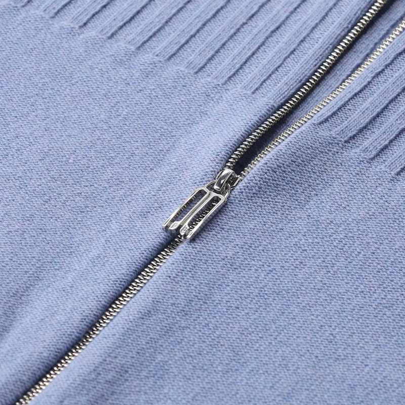 Victoria Beckham Jacke Strickjacke aus Merinowoll-Kaschmir-Mix blau(Image 3)