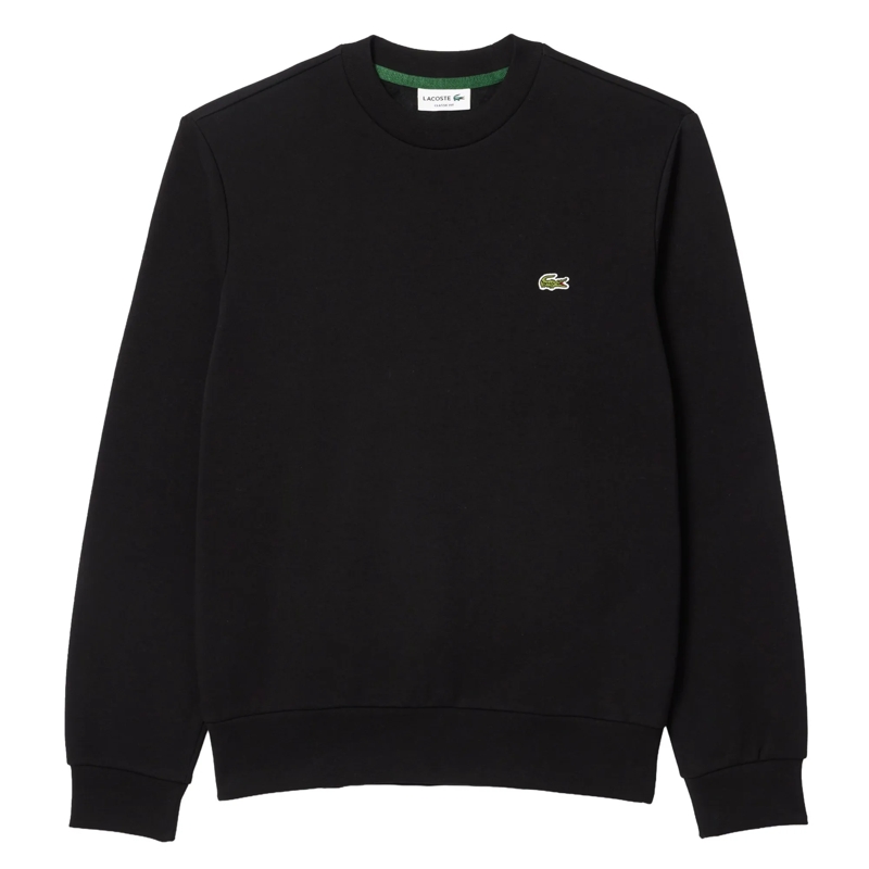 Lacoste  Lacoste LACOSTE Herren Sweatshirt, Rundhals - Flee schwarz