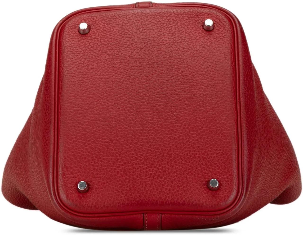 Hermès Hobo bags Clemence Picotin Lock 22 in rood