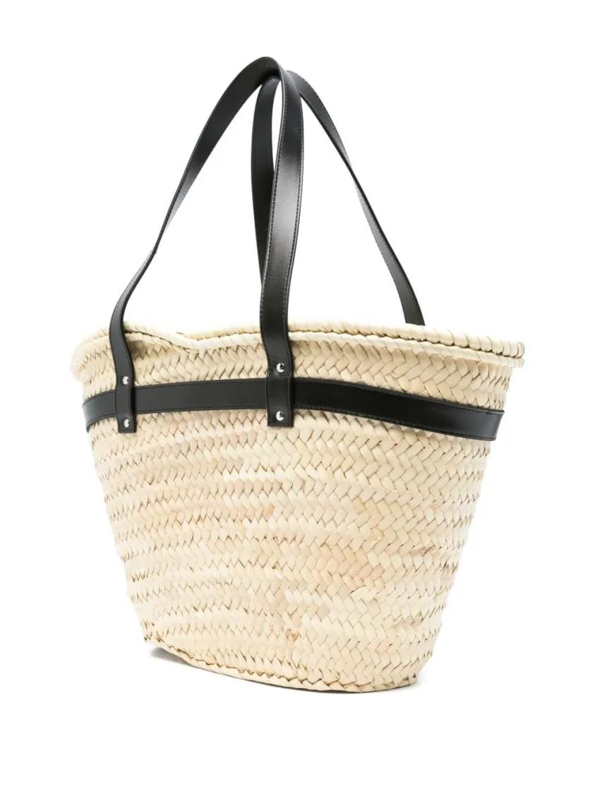 Coperni Crossbody bags Woven Design Handbag With Dual Flat Top Handles in beige