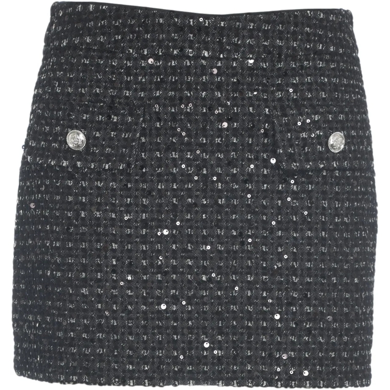 LIU JO Minikleid Boucle mini skirt with sequins schwarz