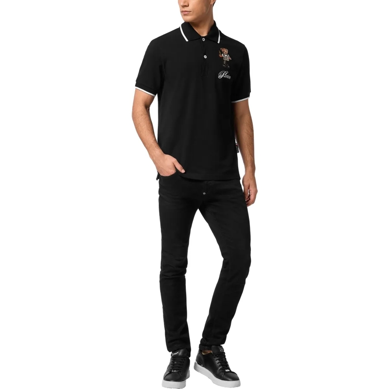 Philipp Plein Top Poloshirt Ss Teddy schwarz(Image 4)