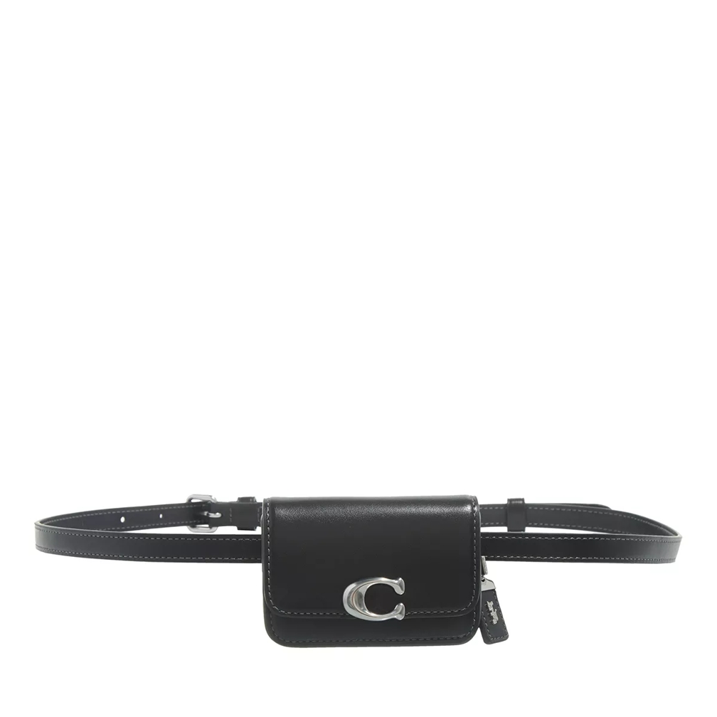 Black leather on sale belt bag