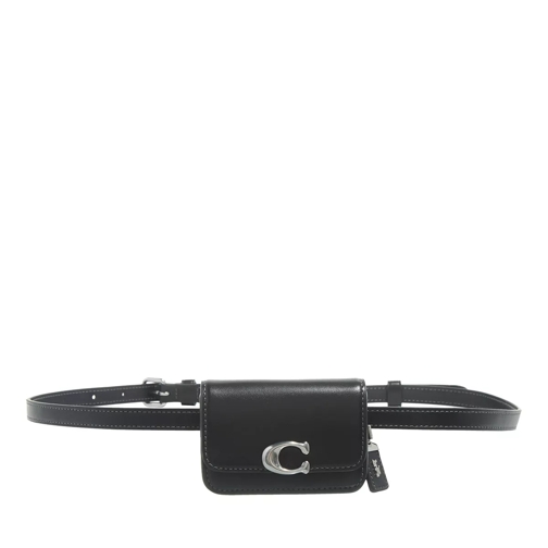 Coach Luxe Refined Calf Leather Bandit Card Belt Bag Lh/Black Sac de ceinture