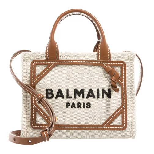Balmain B-Army Shopper Mini Natural Brown Mini Tas