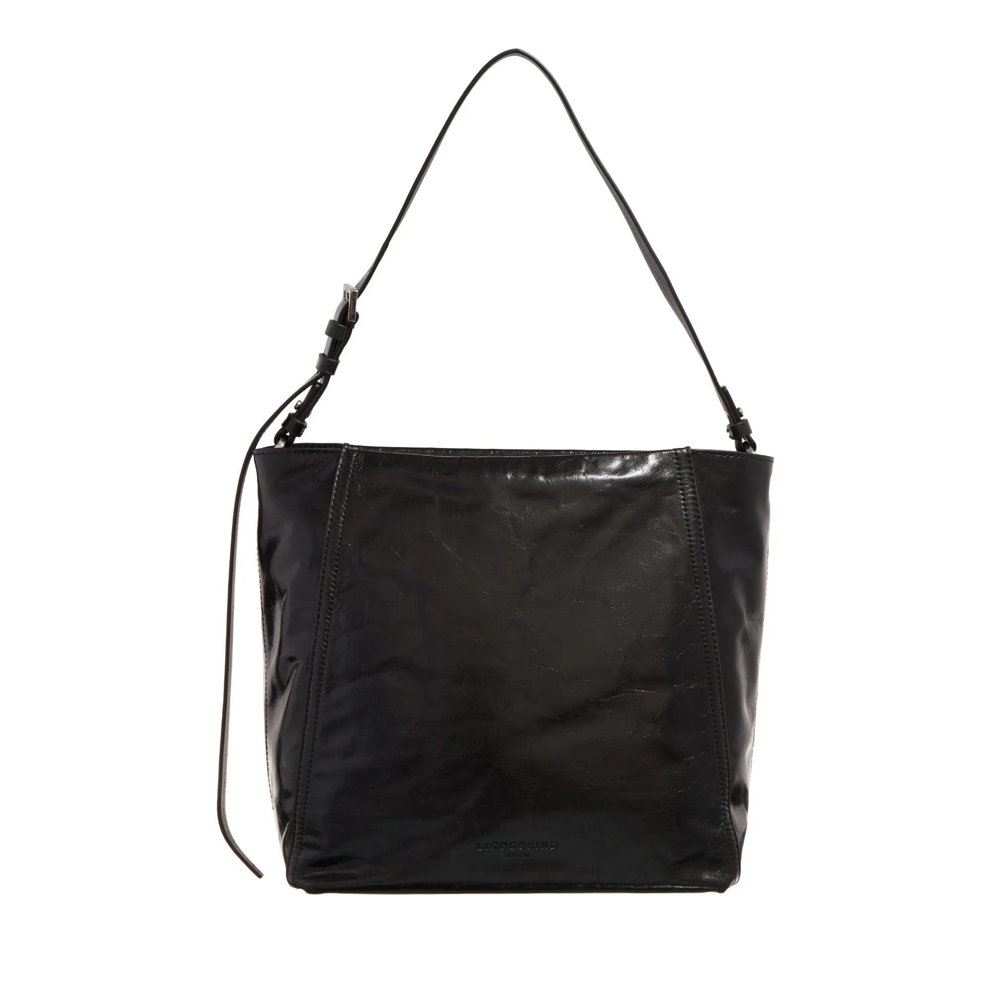 Liebeskind Berlin Hobo Bag - Chudy Paper Touch Crinkle - Gr. unisize - in Schwarz - für Damen