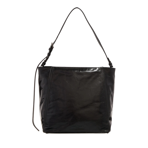 Liebeskind Berlin Chudy Paper Touch Crinkle Black Sac à bandoulière