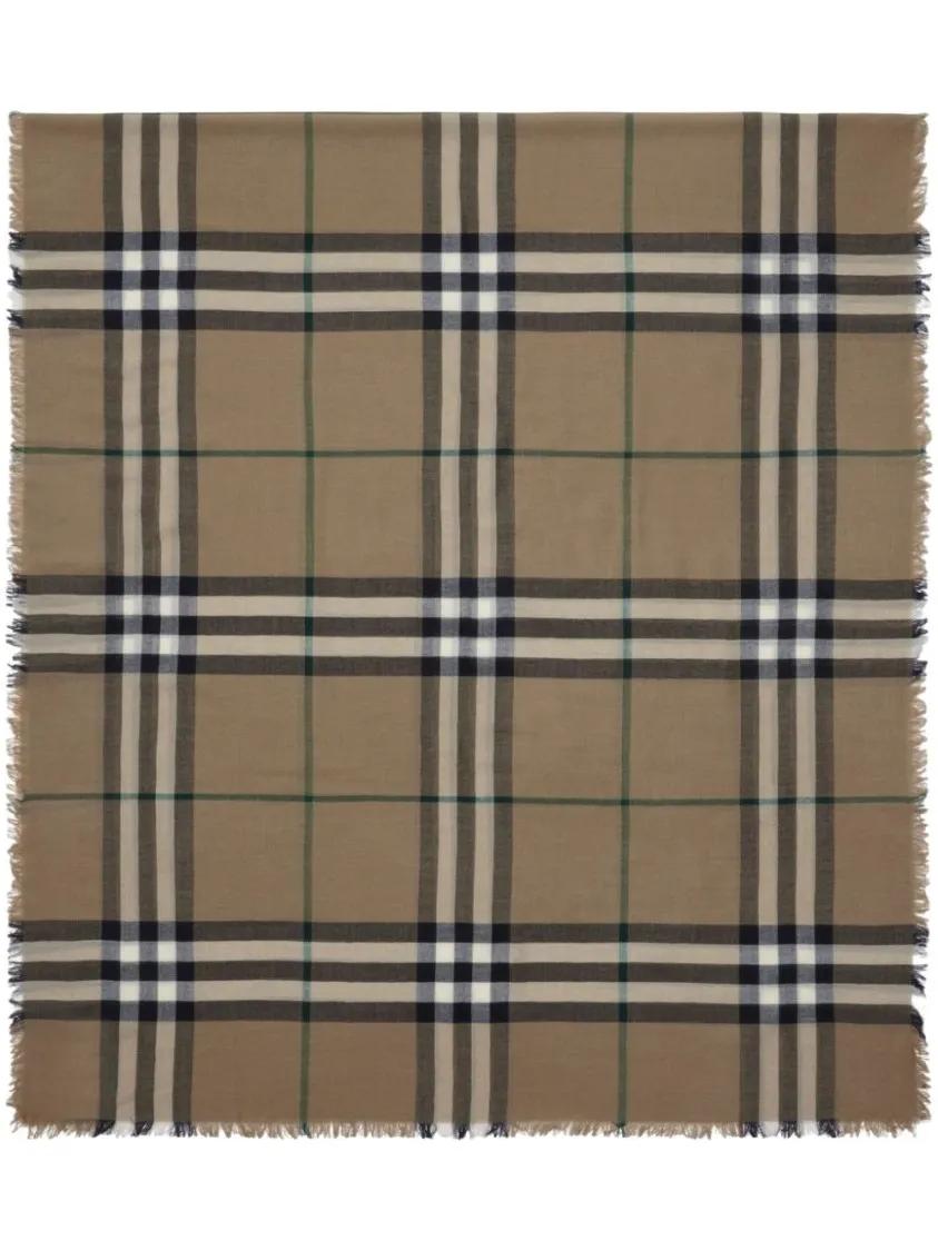 Burberry Tücher & Schals - Logo Scarf - Gr. unisize - in Braun - für Damen