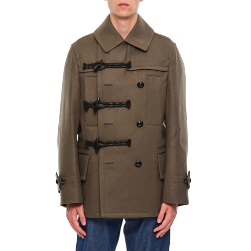 Sacai Overgangsjas Melton Jacket Green