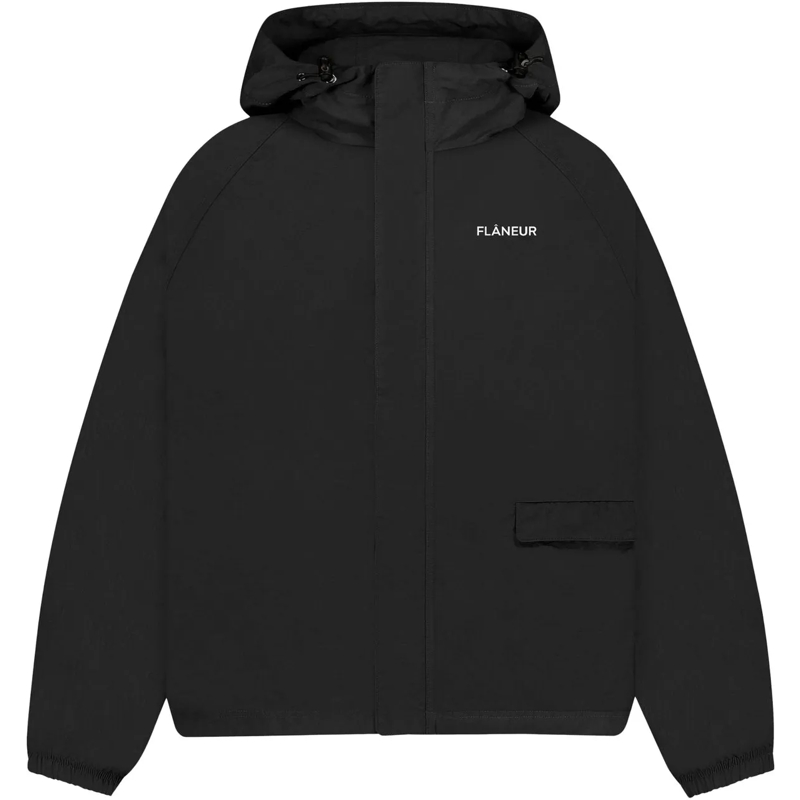Flâneur Doudoune Turtle Nylon Jacket | Black schwarz