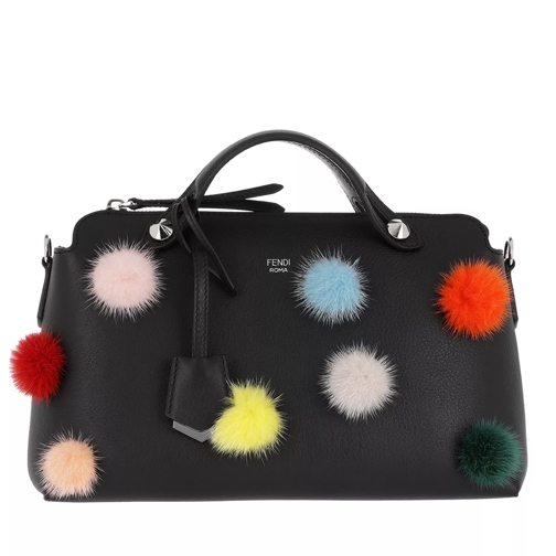 Fendi By The Way Bag With Pompon Black Tote