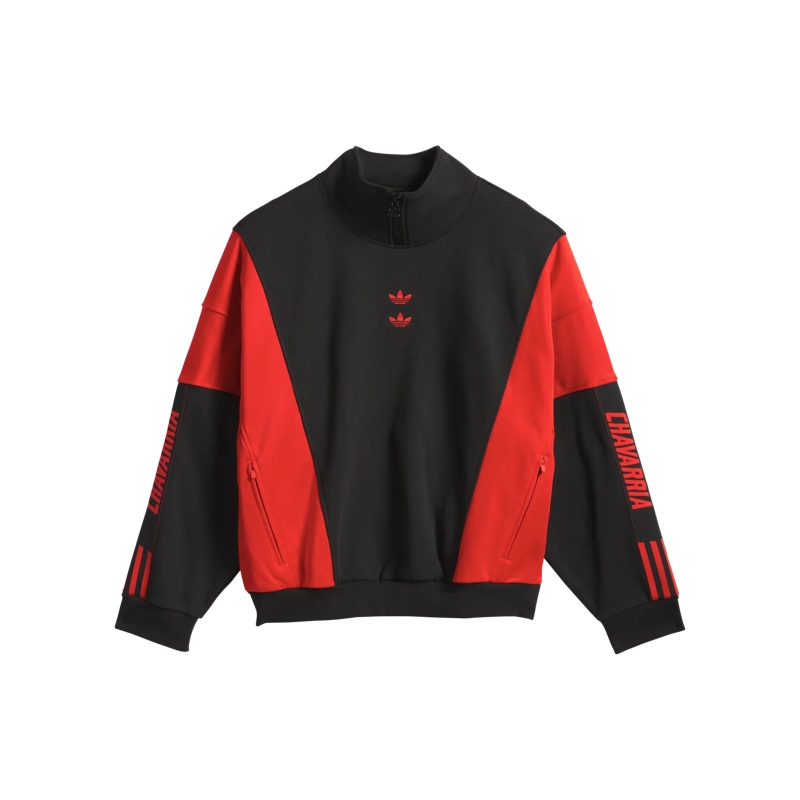 adidas Originals  Watsonville Mockneck Pullover BLACK/RED BLACK/RED