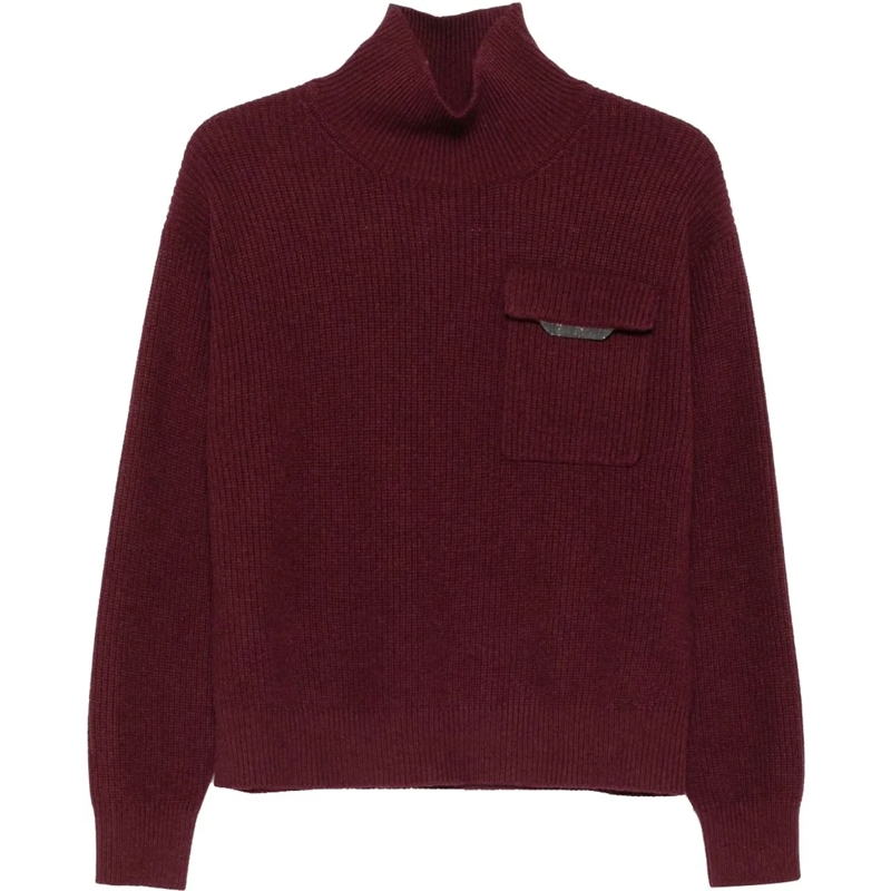 Brunello Cucinelli  Sweaters Bordeaux rot