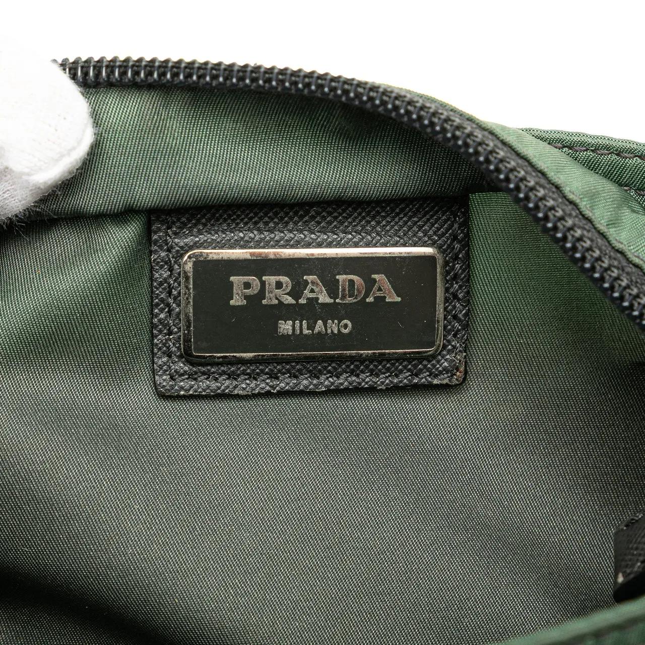 Thumbnail - Prada Hobo Bags - Tessuto Zip Top Crossbody - Gr. unisize - in Grün - für Damen