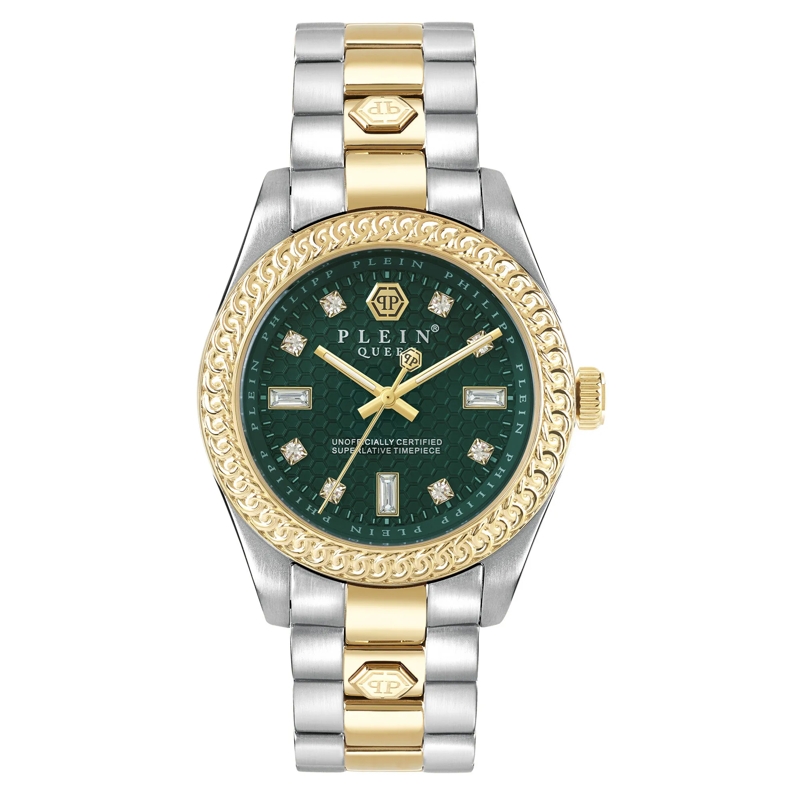 Philipp Plein Quarzuhr Analoge Quarzuhr Queen silber