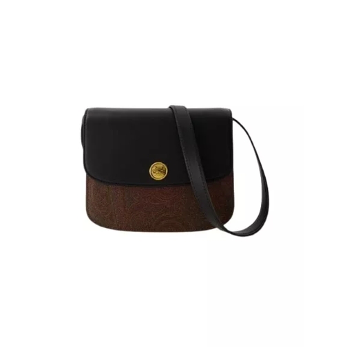 Etro Tracolla Crossbody - Leather - Black Black Crossbody Bag