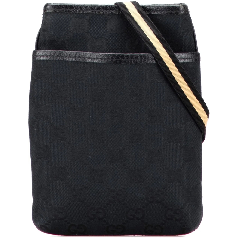 Gucci Sac à bandoulière GG Canvas Web Crossbody schwarz