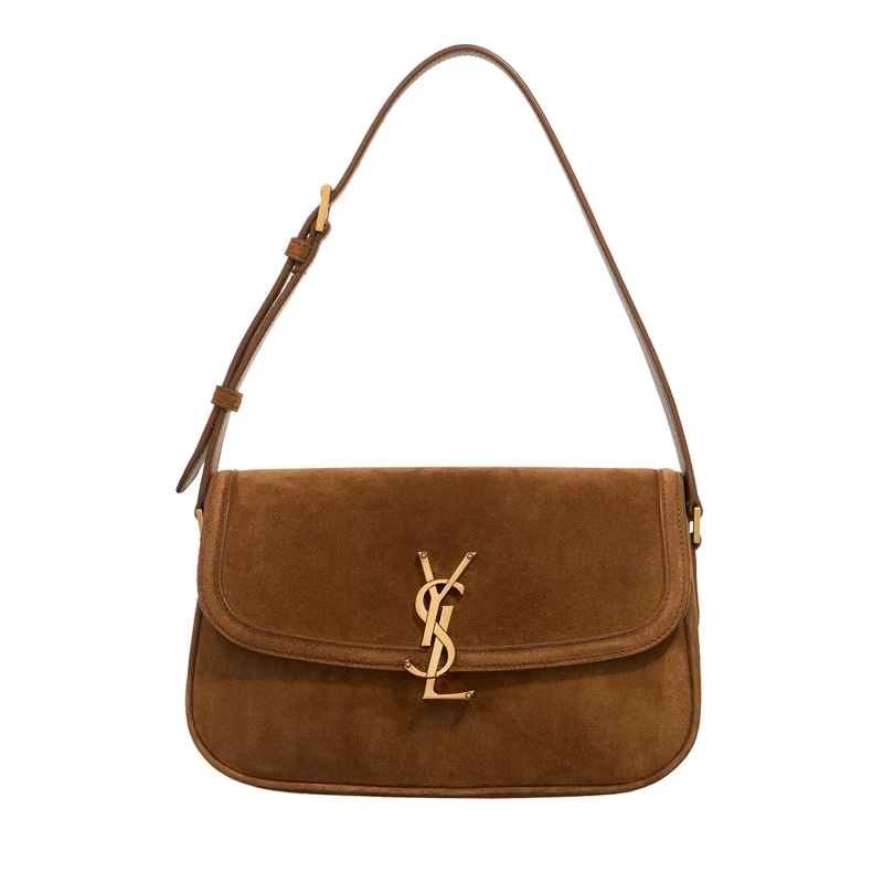 Saint Laurent Schultertasche Solferino Medium Caramel