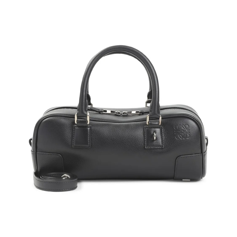 Loewe Sac à bandoulière Elongated Rectangular Shoulder Bag With Silver Har Black