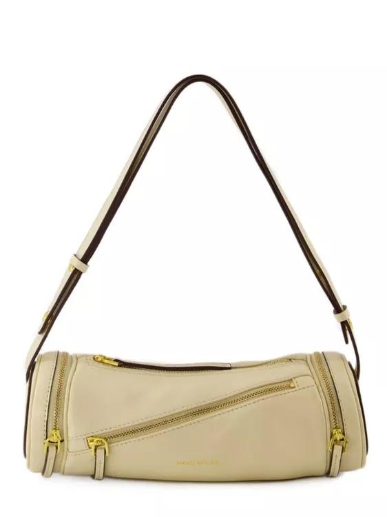 Manu Atelier Shopper - Cylinder 23 Bag - Leather - Beige - Gr. unisize - in Beige - für Damen