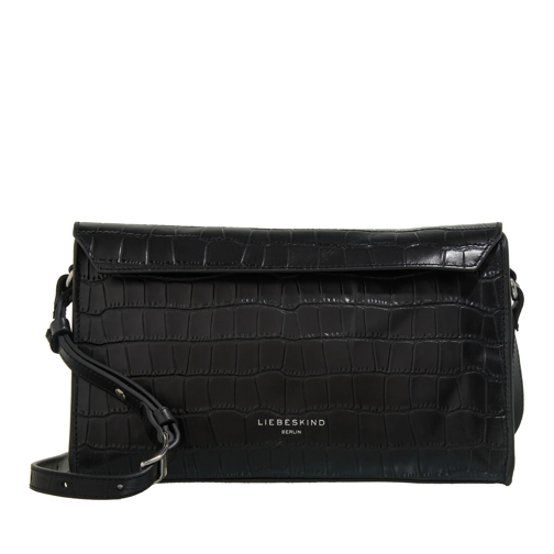 Liebeskind Berlin Lora Croco Black Borsetta a tracolla