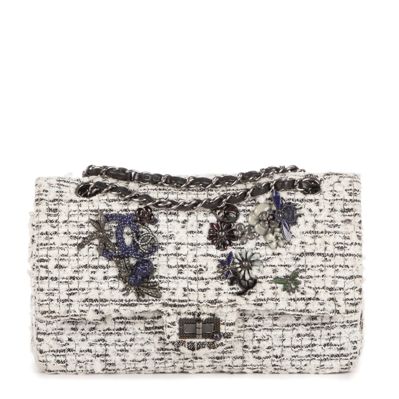 Chanel Crossbody Bag Ltd. Ed. 2.55 Insect offwhite