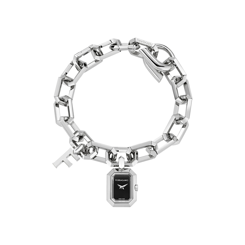 Salvatore Ferragamo Quarzuhr Quarz-Analoguhr Ferragamo Charm silber