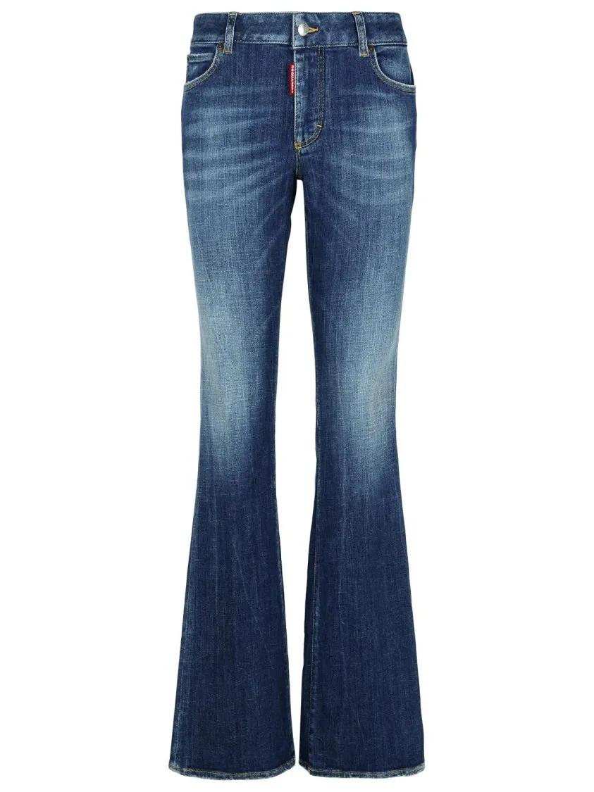 Dsquared2 - Flare%27 Navy Denim Jeans - Größe 46 - blau