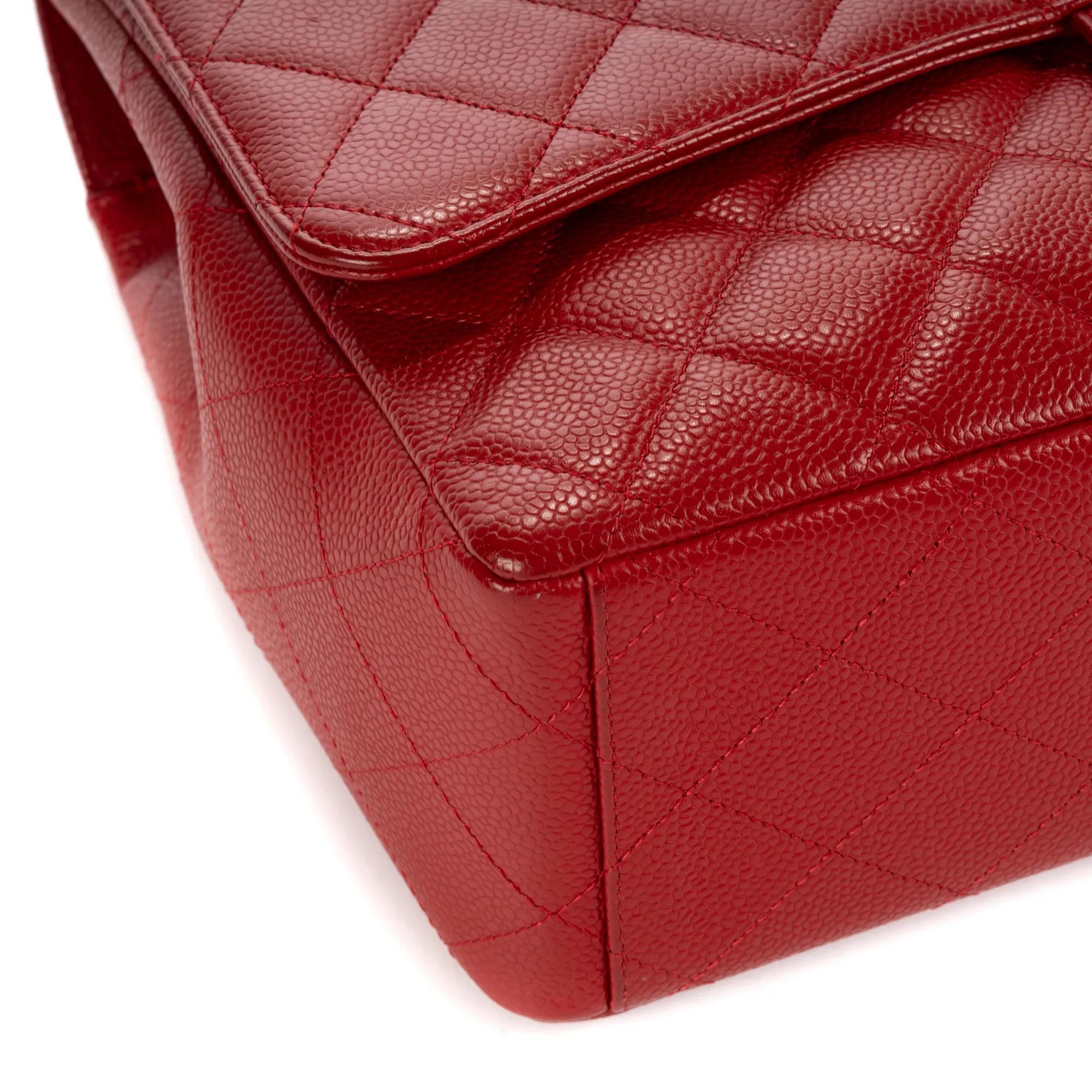 Thumbnail - Chanel Crossbody Bags - Classic Flap Jumbo - Gr. unisize - in Rot - für Damen