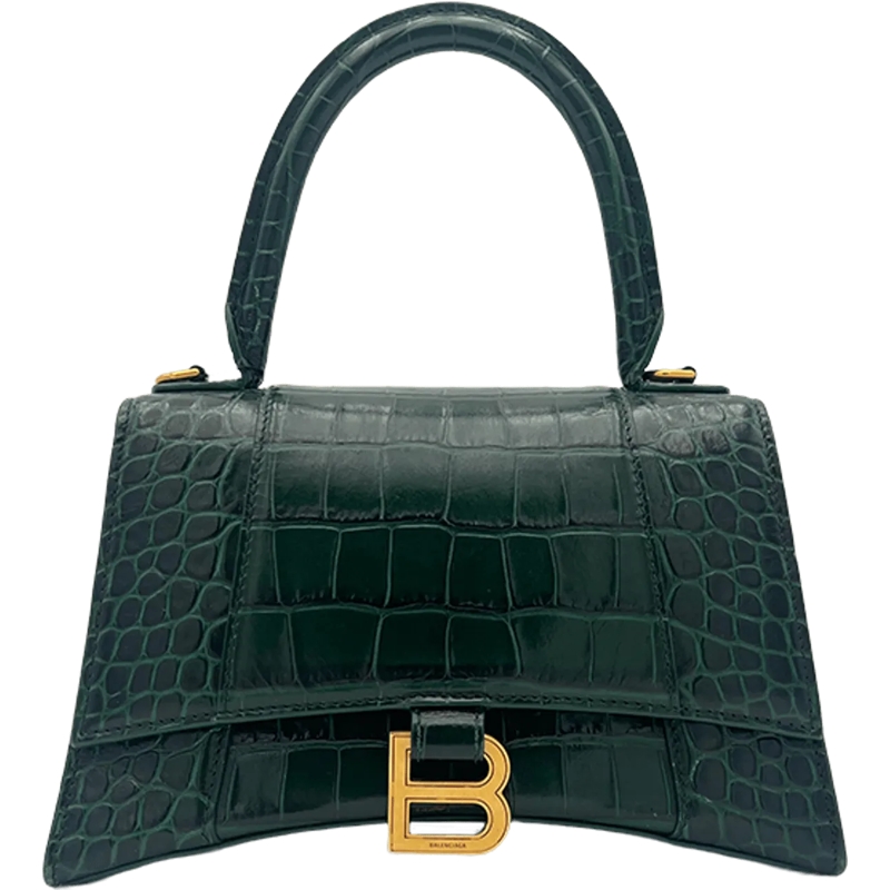 Balenciaga Tote Balenciaga Hourglass - Green Croc grün