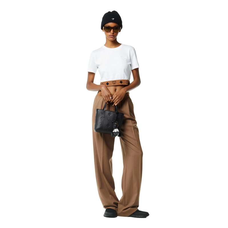 MCM Shopper Mcm Toni Lthr Shopper Mni Bk Black(Image 4)