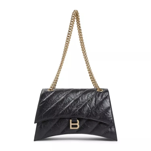 Balenciaga Crush Chain M Bag Black Schultertasche