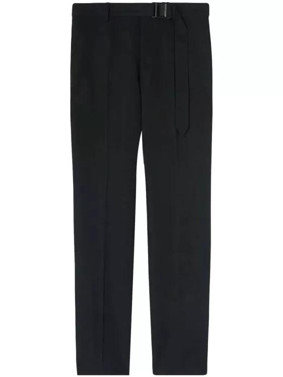 Off-White - Belted Slim-Fit Trousers - Größe 48 - black