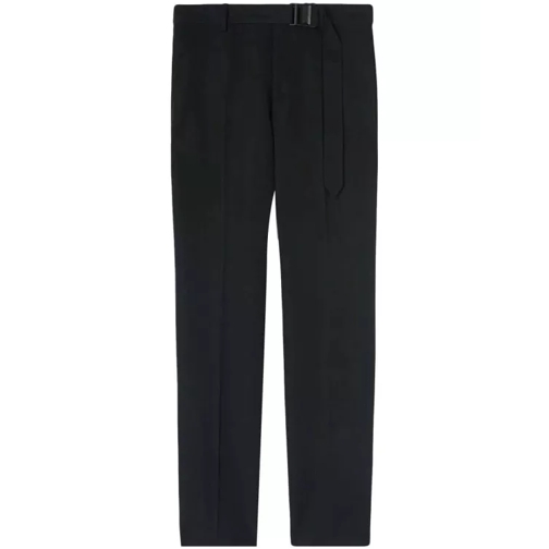 Off-White Belted Slim-Fit Trousers Black 