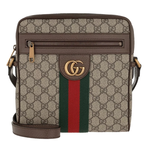 Gucci Ophidia GG Messenger Bag Small Beige/Ebony Crossbody Bag