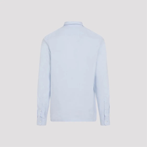 Prada Sky Cotton Shirt Blue Chemises