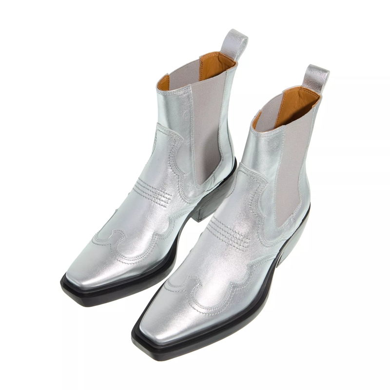 Copenhagen Cowboy Boots CPH232 Leather Silver(Image 5)