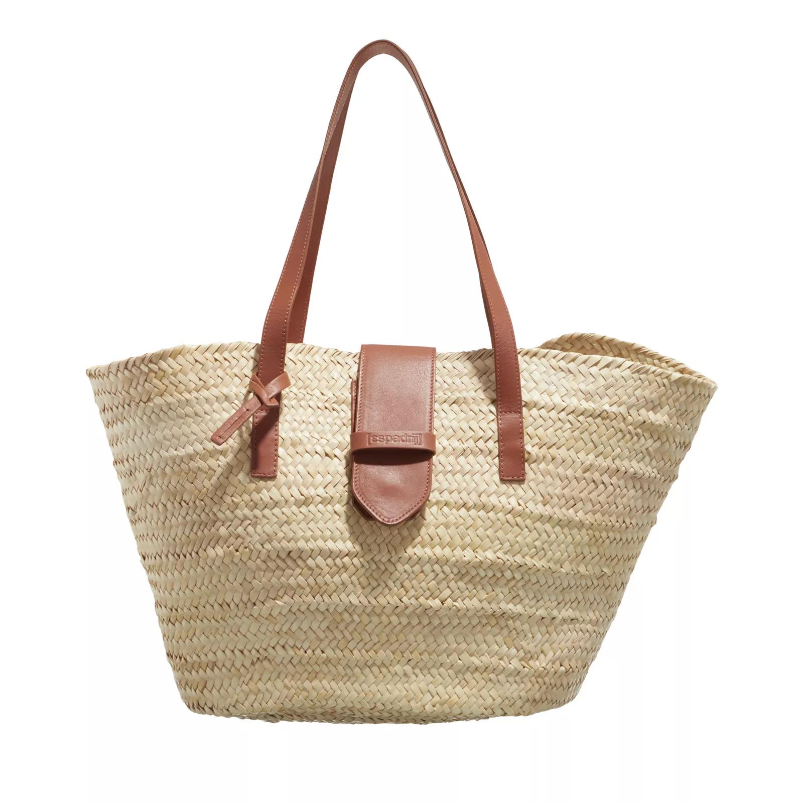 Espadrij l’originale Shopper - Palm Basket Luxe Buckle - Gr. unisize - in Beige - für Damen