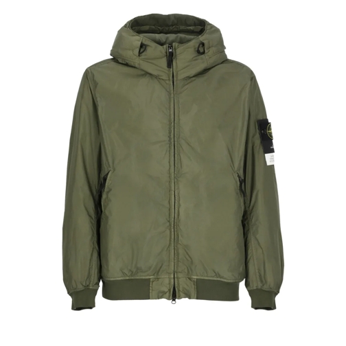 Stone Island Green Down Jacket Green Donzen jassen