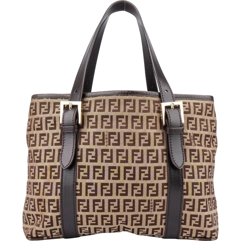 Fendi Schultertasche Fendi FF Monogram Zucca Handbag mehrfarbig