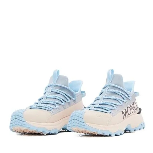 Moncler Light Blue Stretch Ripstop Sneakers Neutrals Low-Top Sneaker